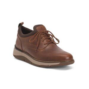 ROCKPORT Natural Men's Leather Lukah Casual Oxfords